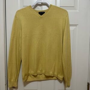 Banana Republic Yellow V-Neck Sweater